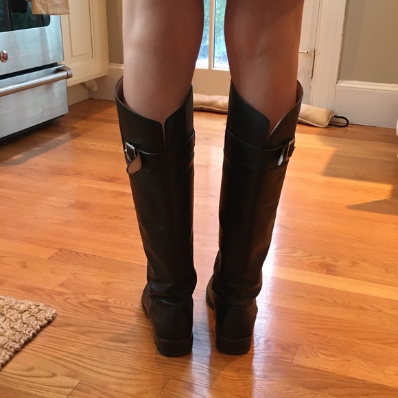 Coach Black Leather Riding Boots - Picture 9 of 14